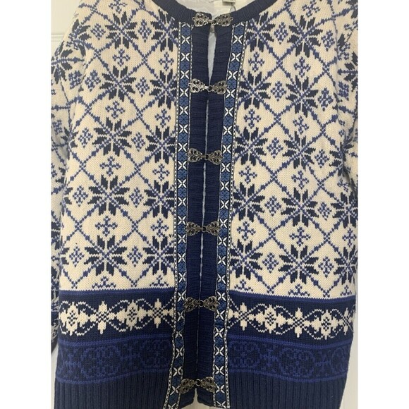 Casual Corner Beautiful Thick Lambs wool Cardigan Sweater Fully Lined L (P15) - Picture 8 of 9